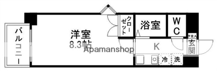 コーポ早坂207の間取り