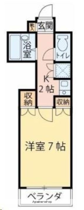 宮城県仙台市青葉区宮町2丁目の賃貸マンションの間取り