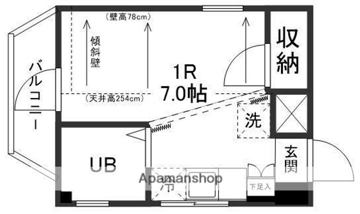 ハイツ高清402の間取り