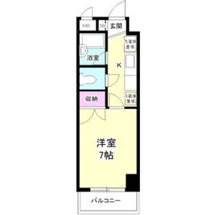 ダイアパレスリバーサイド八幡206の間取り