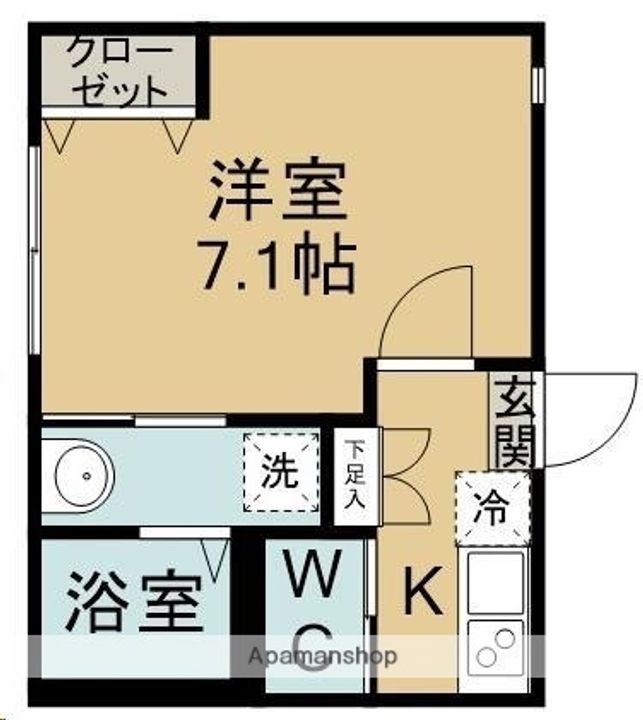 城壁のカメリアⅡ103の間取り
