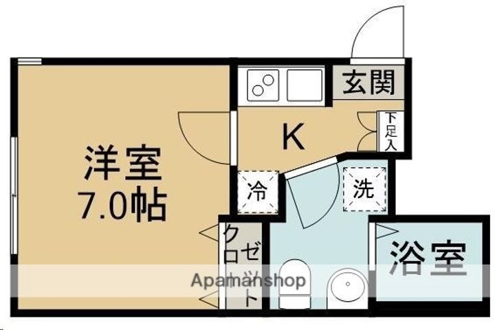 城壁のカメリアⅡ105の間取り