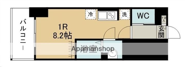 宮城県仙台市青葉区二日町の賃貸マンションの間取り
