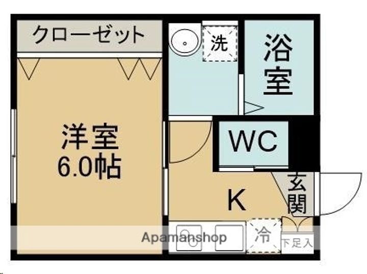 シンセーロ青葉町A棟203の間取り