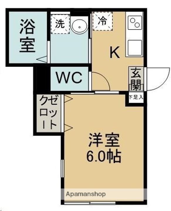 シンセーロ青葉町B棟201の間取り