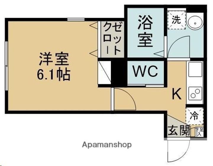 シンセーロ青葉町B棟203の間取り