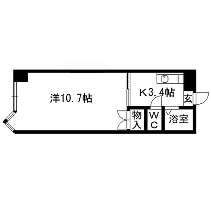 クレセントいづみ203の間取り