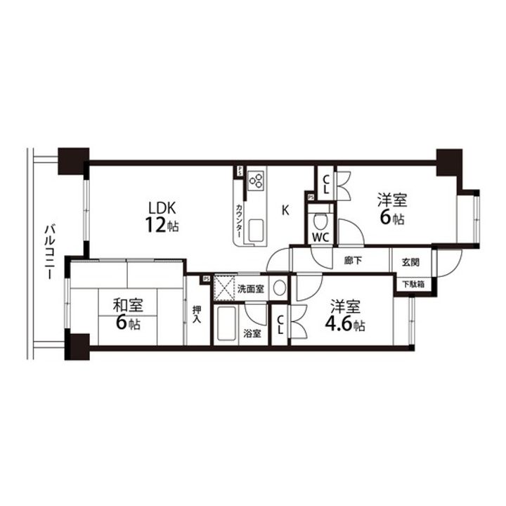 ナイスパークステージ泉中央の間取り