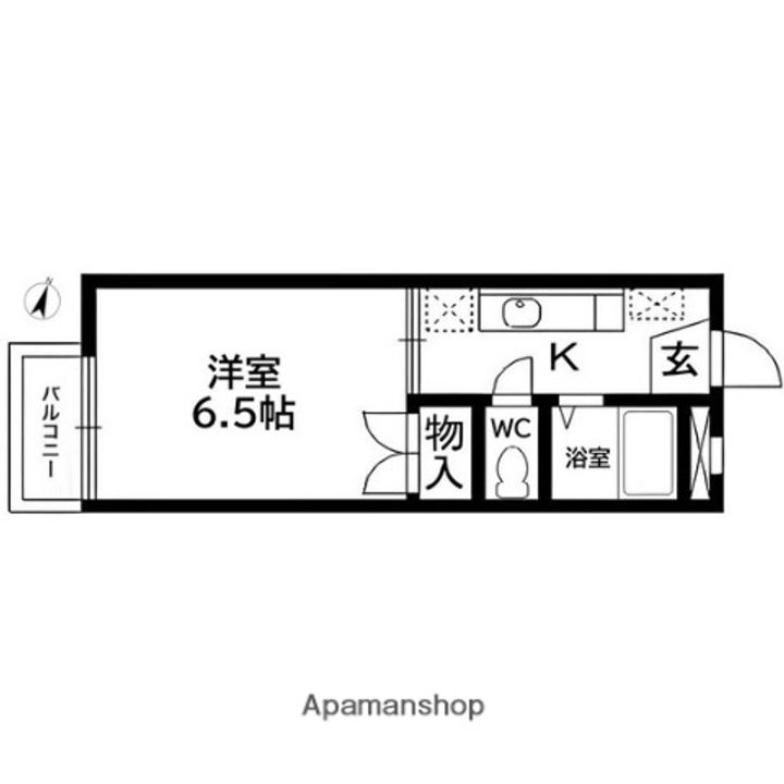 コーポたちばな203の間取り