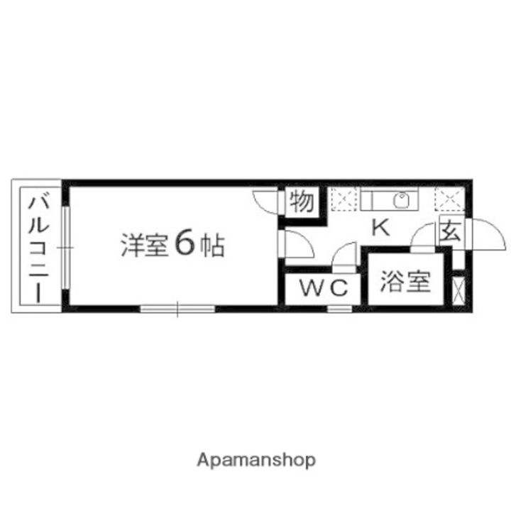 アクティブパレス百合ヶ丘B810の間取り