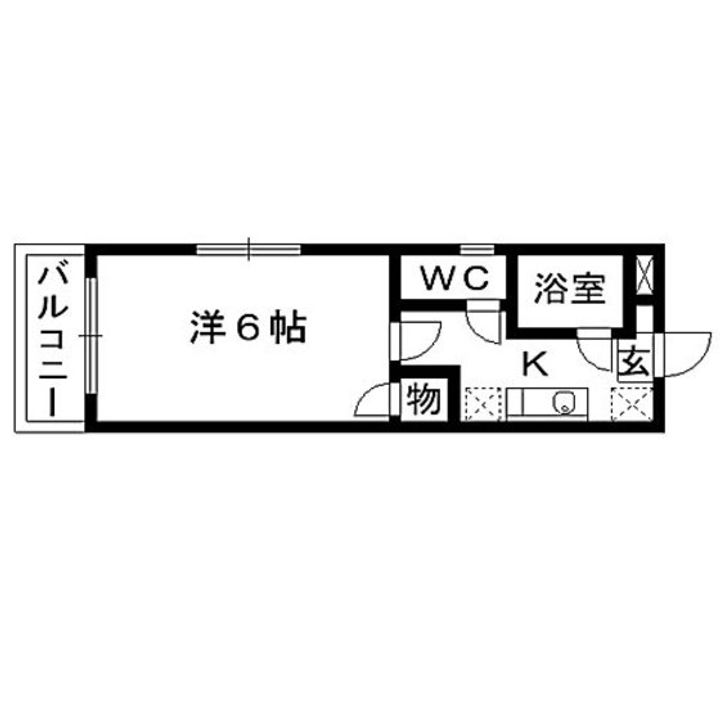 アクティブパレス百合ヶ丘B820の間取り