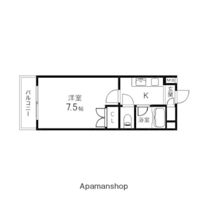ラ・フォンテ泉中央306の間取り