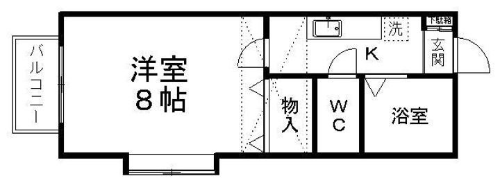 クレセール南吉成壱番館の間取り