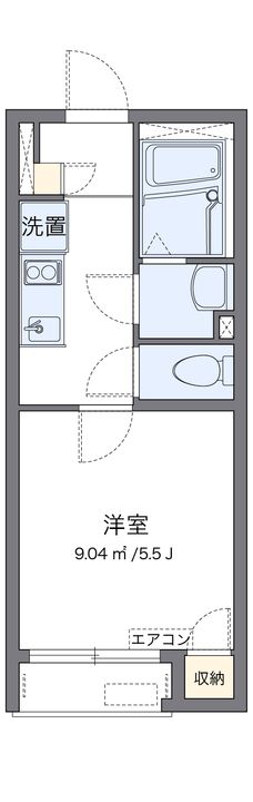 レオネクストヴァンベール旭ケ丘105の間取り