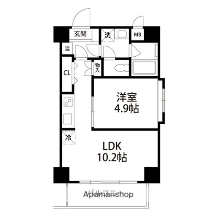 ケンズコート403の間取り