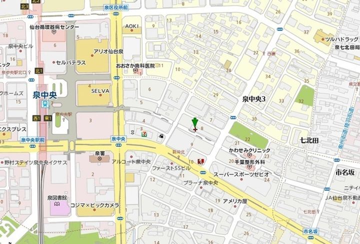 ソレイユハイツ泉中央の周辺