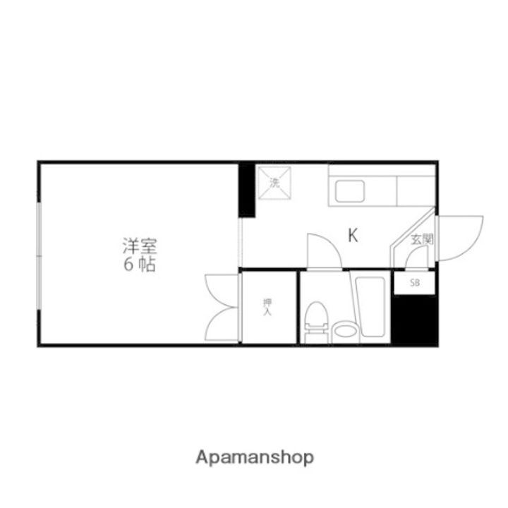 コーポ川内101の間取り