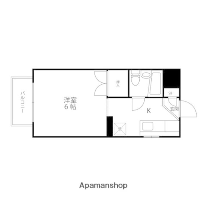 コーポ川内204の間取り