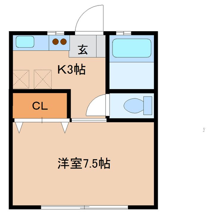 セジュール苦竹の間取り
