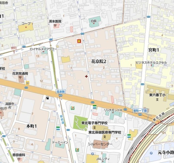 ウルス花京院Aの周辺
