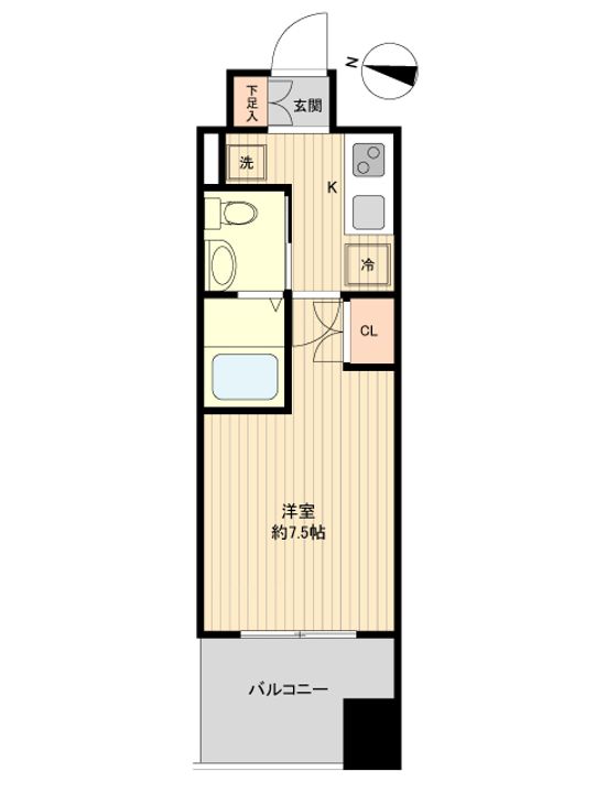 レジディア仙台上杉の間取り