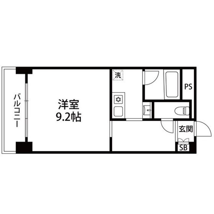 VIP仙台二日町ANNEX705の間取り