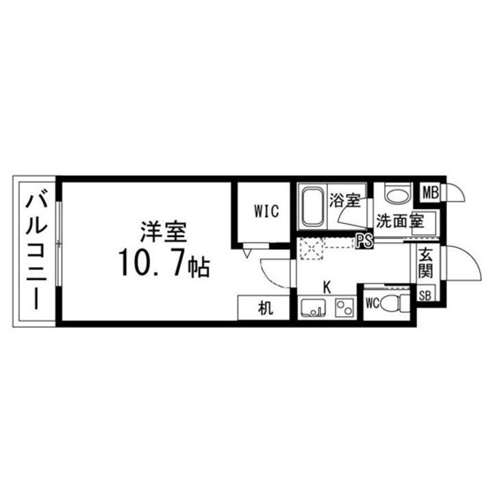 S.F北仙台ステーション206の間取り