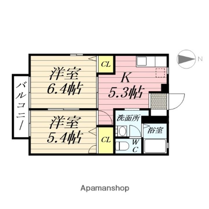 ヴァン・ヴェールBの間取り