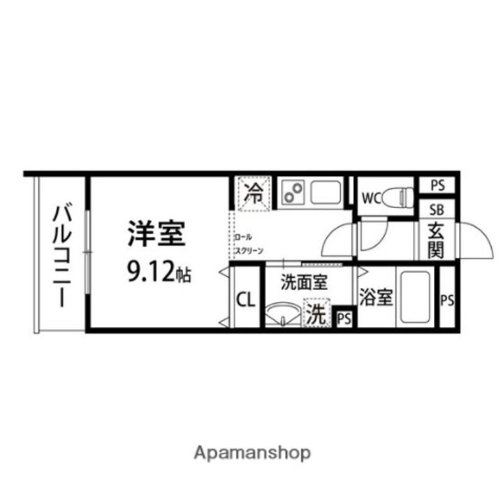ペアレシア青葉B302の間取り