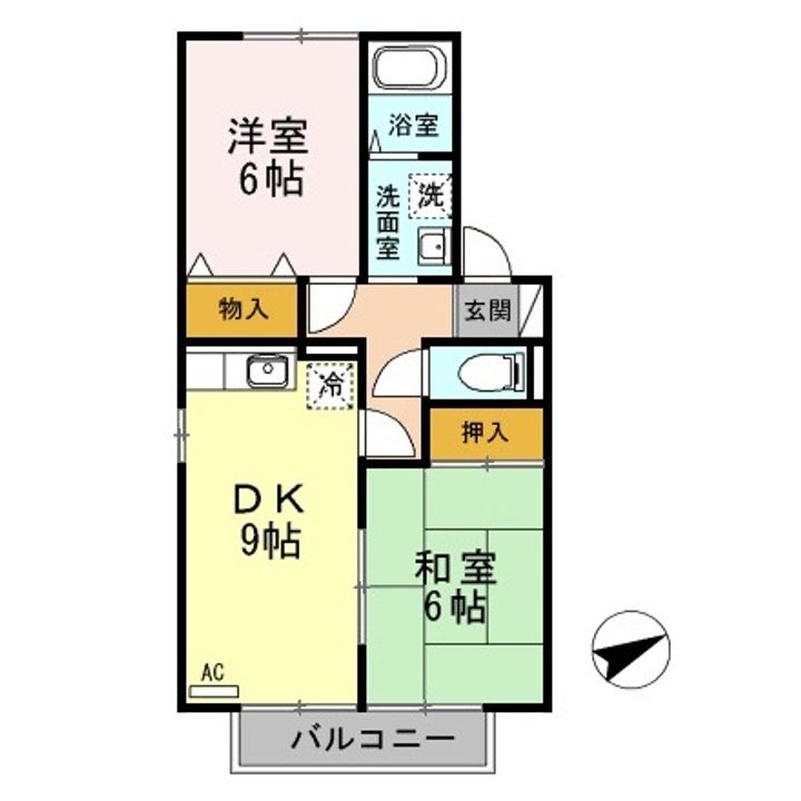 ディアコート加茂 A・Bの間取り