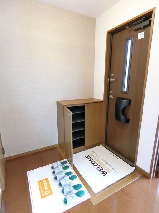 ウィルモア ABCDE館A101の玄関