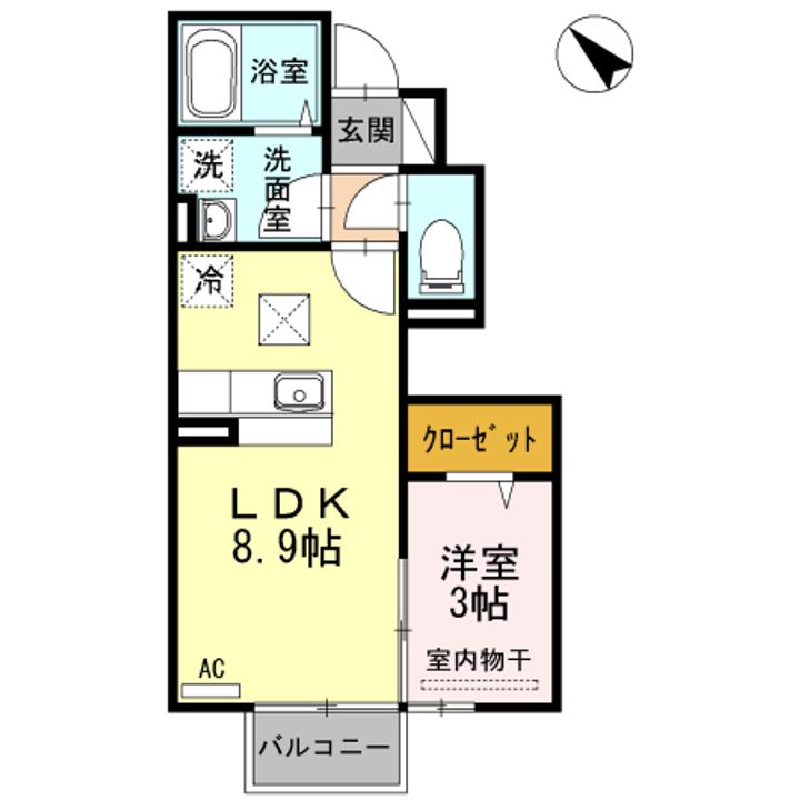 DーROOM中里の間取り