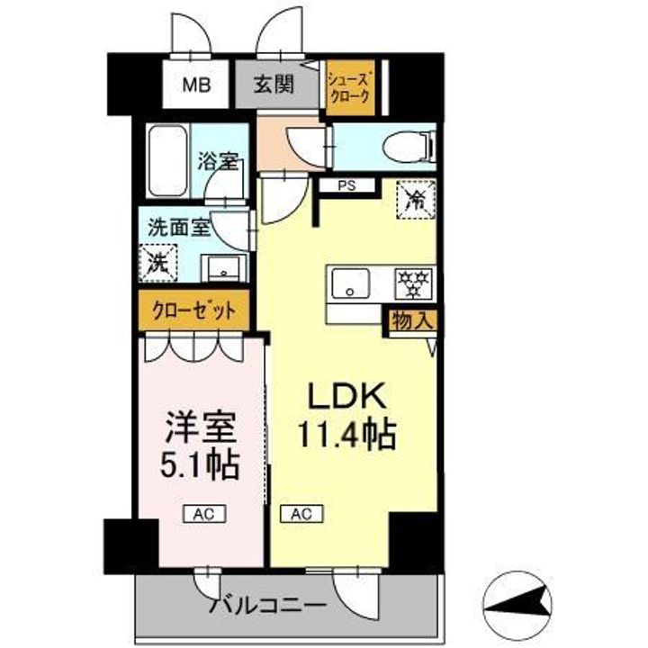 仮)DーRООM二十人町の間取り