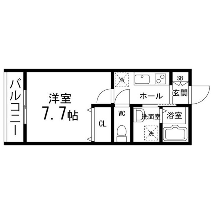 ペアレシア吉岡203の間取り