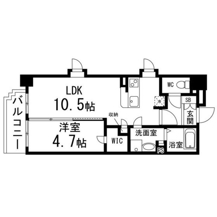 CAMELLIAガーデン八幡505の間取り