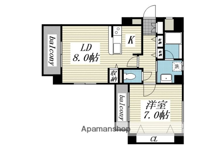 ヴィアーレ広瀬の間取り