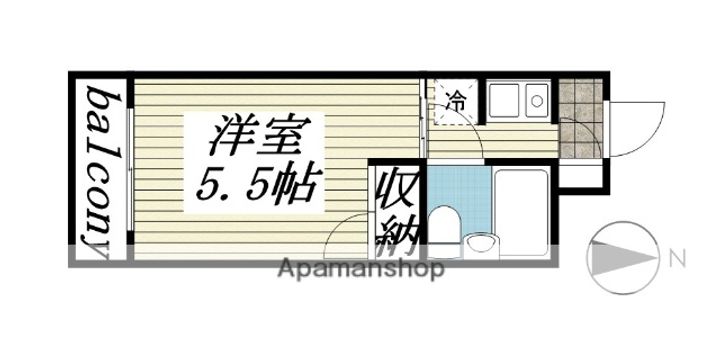 メゾン・ド・サンパティー206の間取り