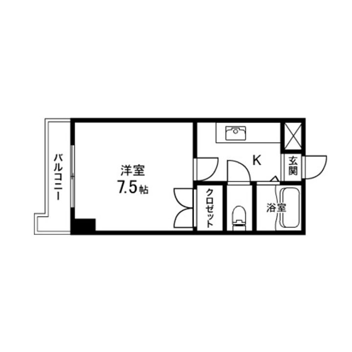 コンフォート五橋ステーション302の間取り