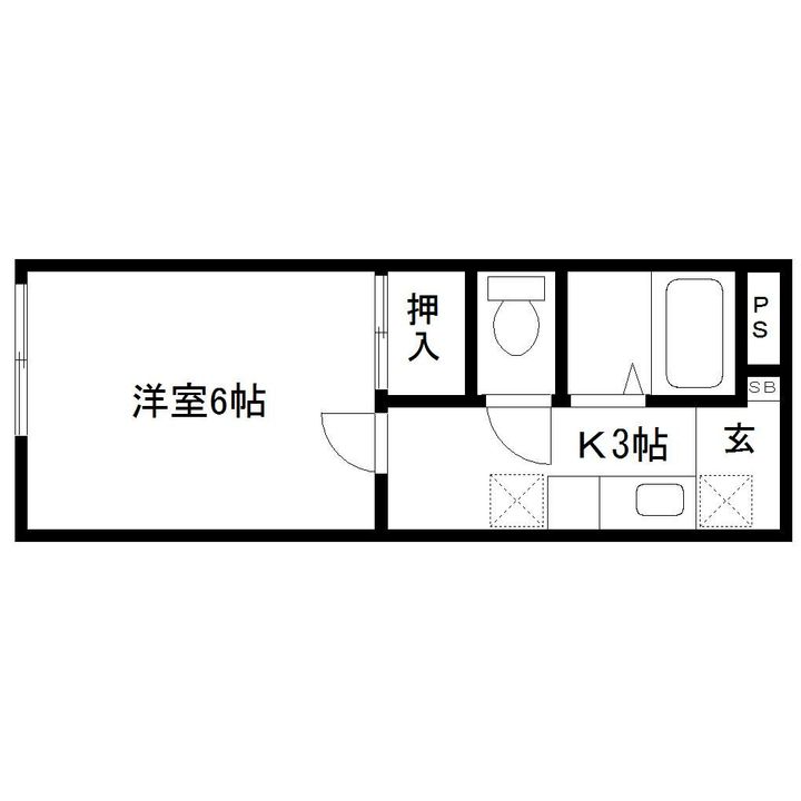 ソレアード六丁目の間取り