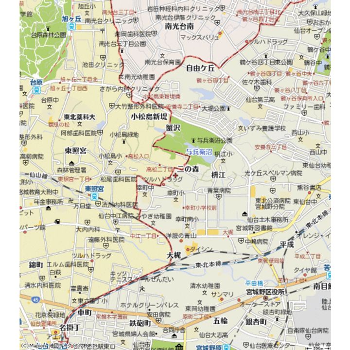 ツインフォレストの周辺