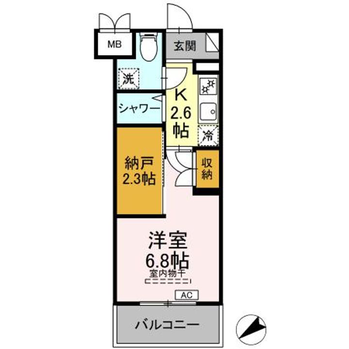 CINZA若林の間取り