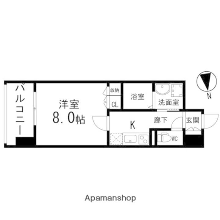 ディークレスト太子堂駅前 EAST0506の間取り