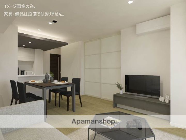 宮城県仙台市若林区元茶畑の賃貸マンションの居間