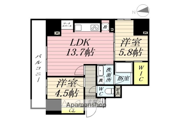 ナナアーク荒町の間取り