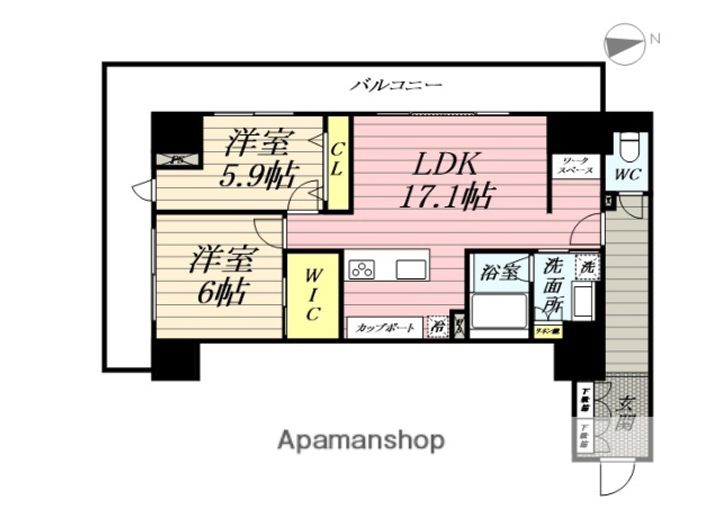 ナナアーク荒町の間取り