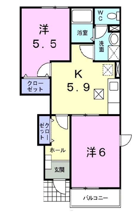 PLEASANT M103の間取り