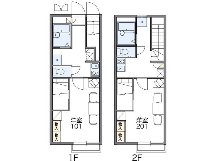 レオパレスM&T111の間取り