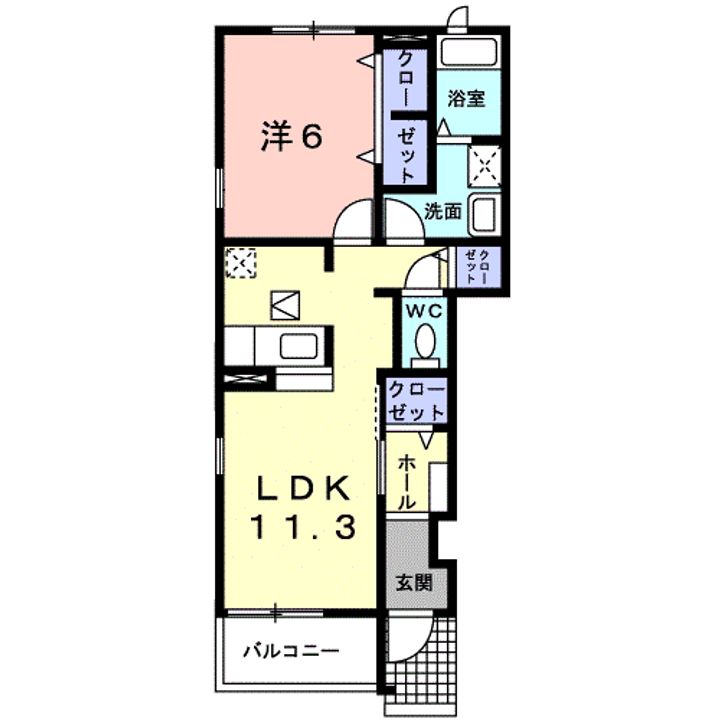 シュガーハウスの間取り