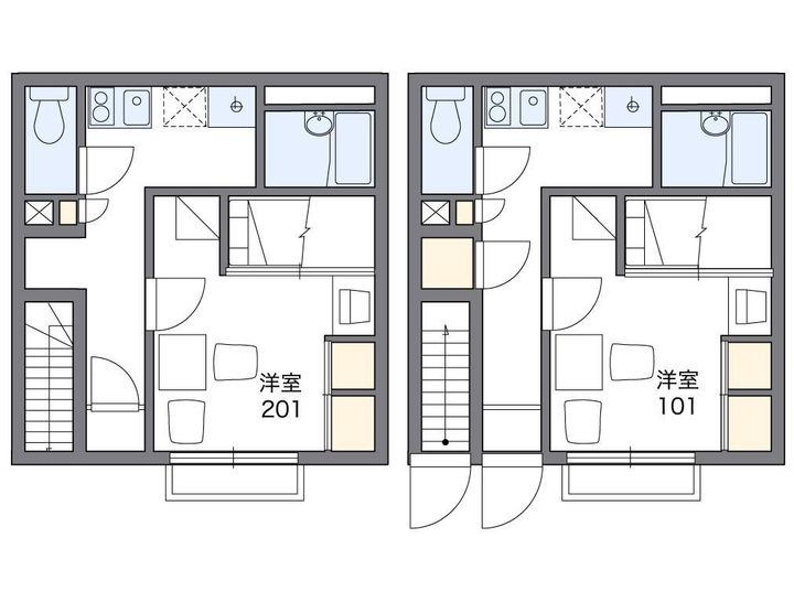 レオパレス南宮203の間取り
