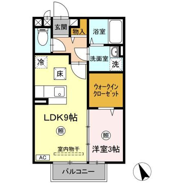 セジュール 八幡の間取り